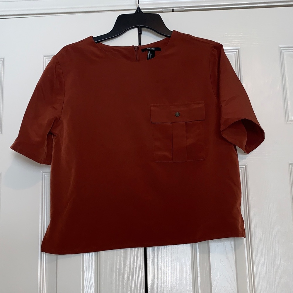 Forever 21 Rust Crop Top